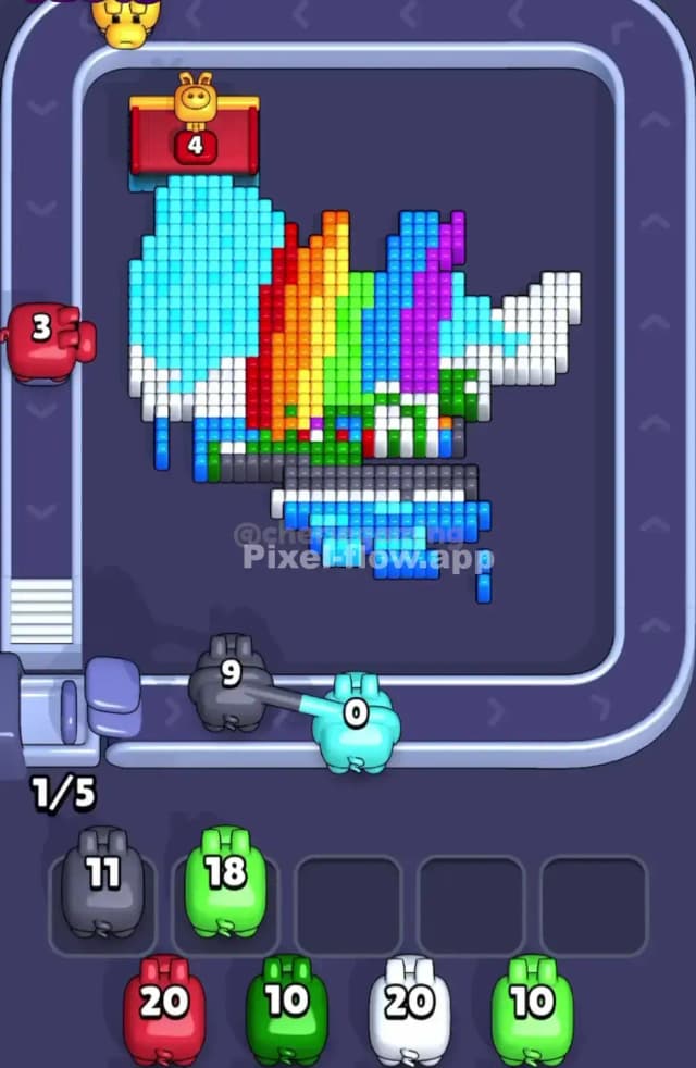 Pixel Flow Level 1678 Solution 2