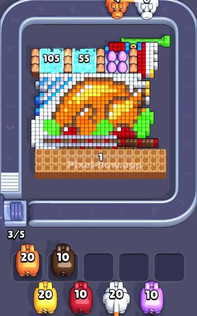 Pixel Flow Level 483 Solution 1