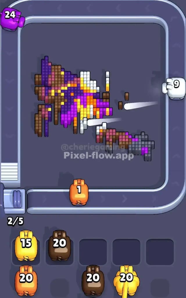 Pixel Flow Level 675 Solution 3