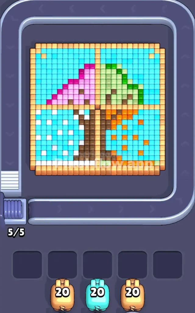 Pixel Flow Level 134 Gameplay