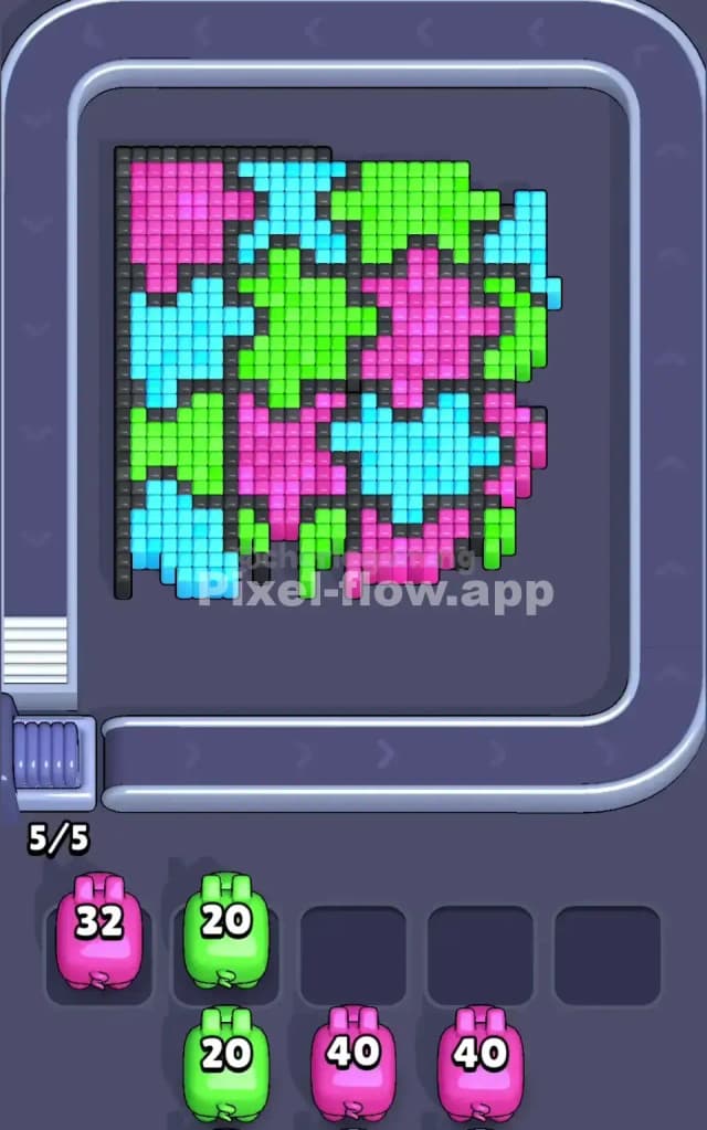 Pixel Flow Level 27 Solution 1