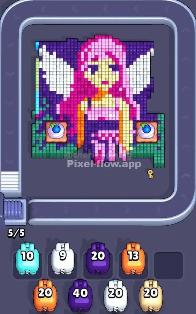 Pixel Flow Level 593 Solution 1