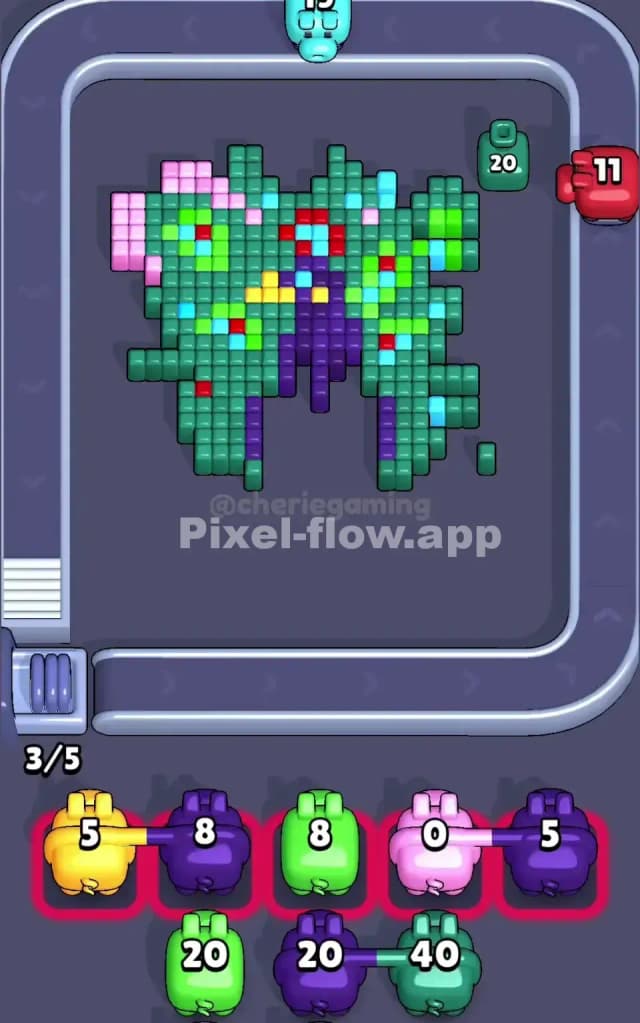 Pixel Flow Level 181 Solution 2