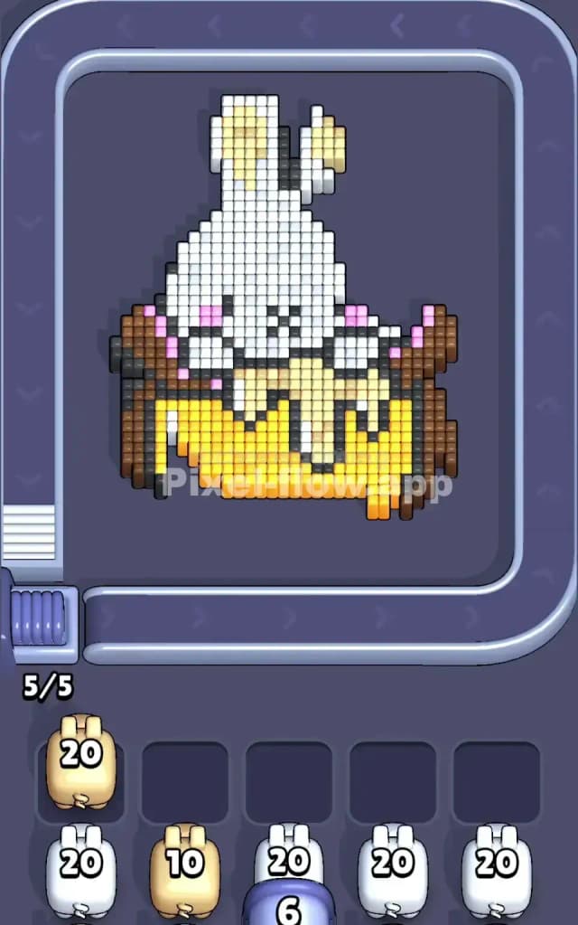 Pixel Flow Level 196 Solution 1