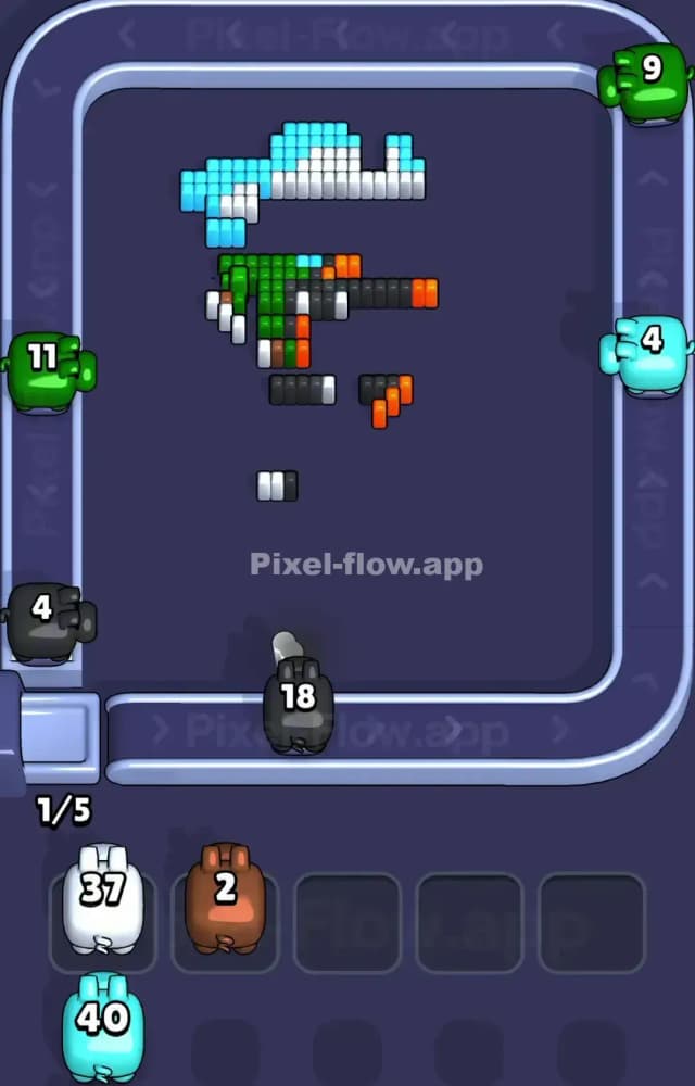 Pixel Flow Level 1365 Solution 3