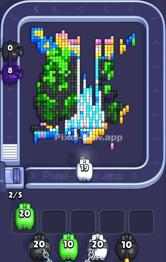 Pixel Flow Level 910 Solution 2