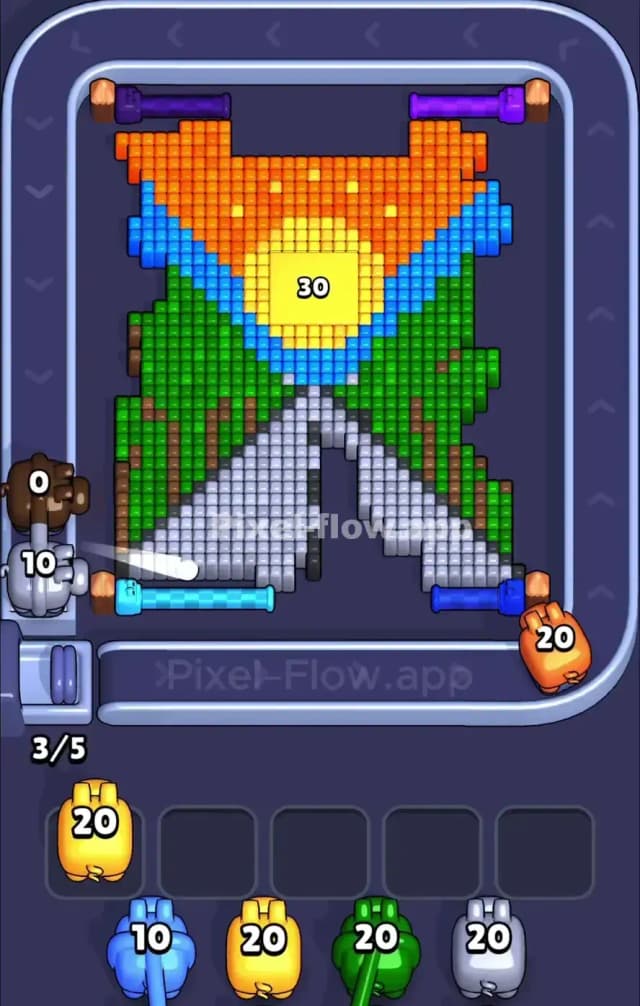 Pixel Flow Level 916 Solution 1