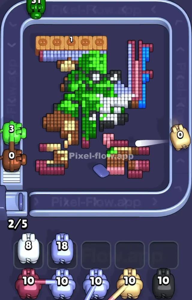 Pixel Flow Level 1218 Solution 2