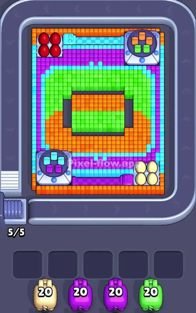 Pixel Flow Level 604 Gameplay