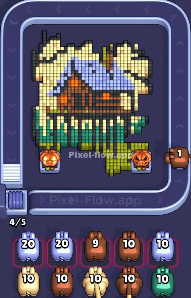 Pixel Flow Level 987 Solution 1