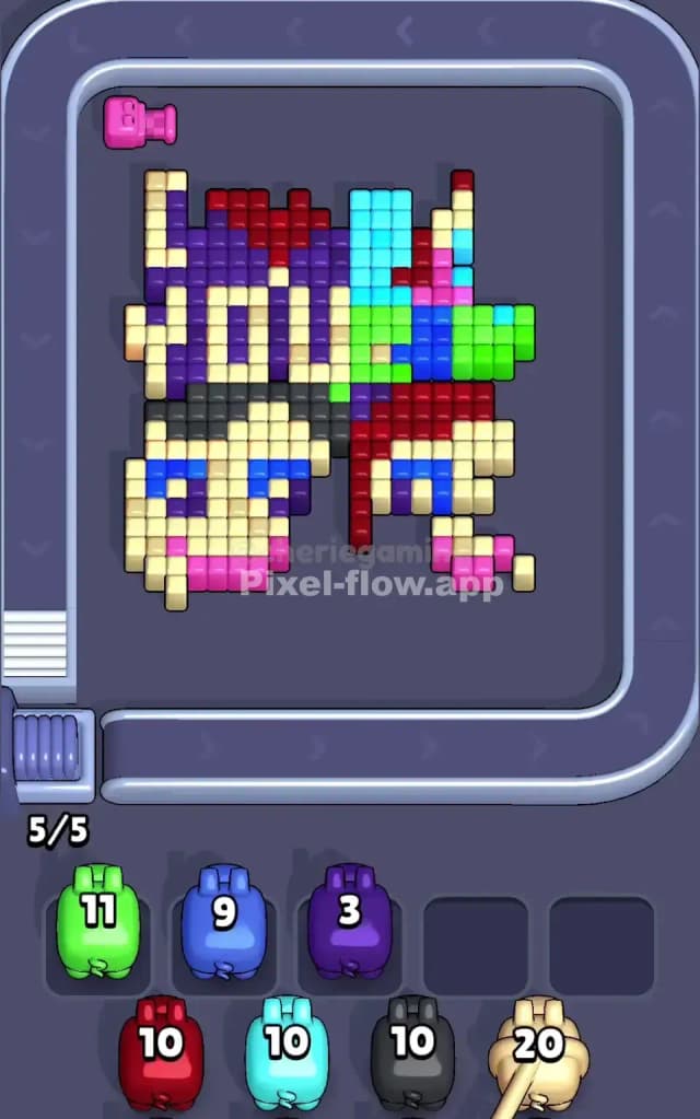 Pixel Flow Level 486 Solution 2