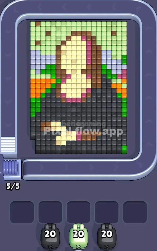 Pixel Flow Level 185 Gameplay