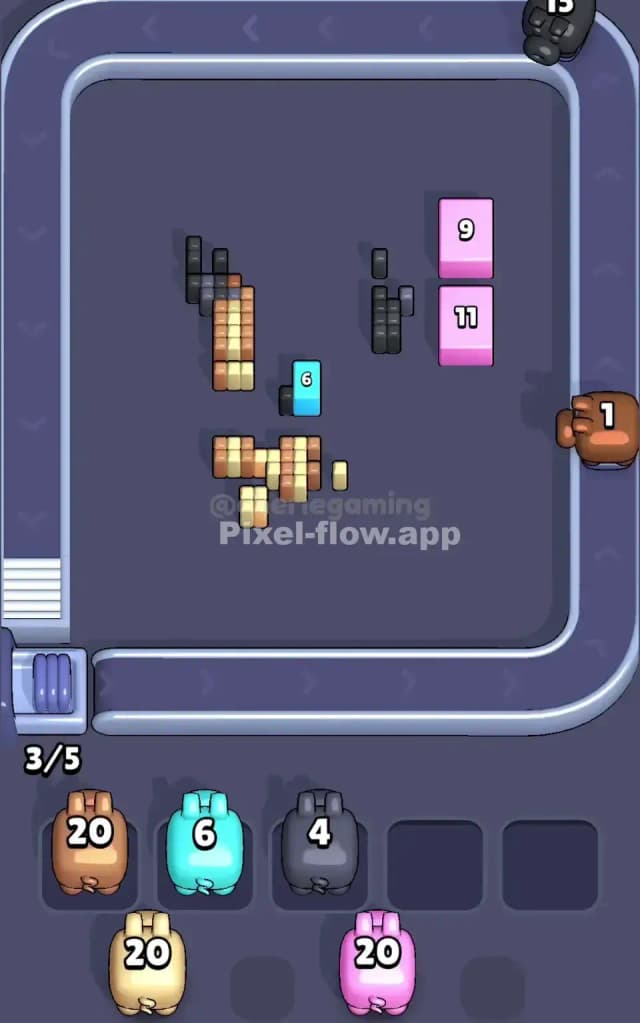 Pixel Flow Level 632 Solution 3