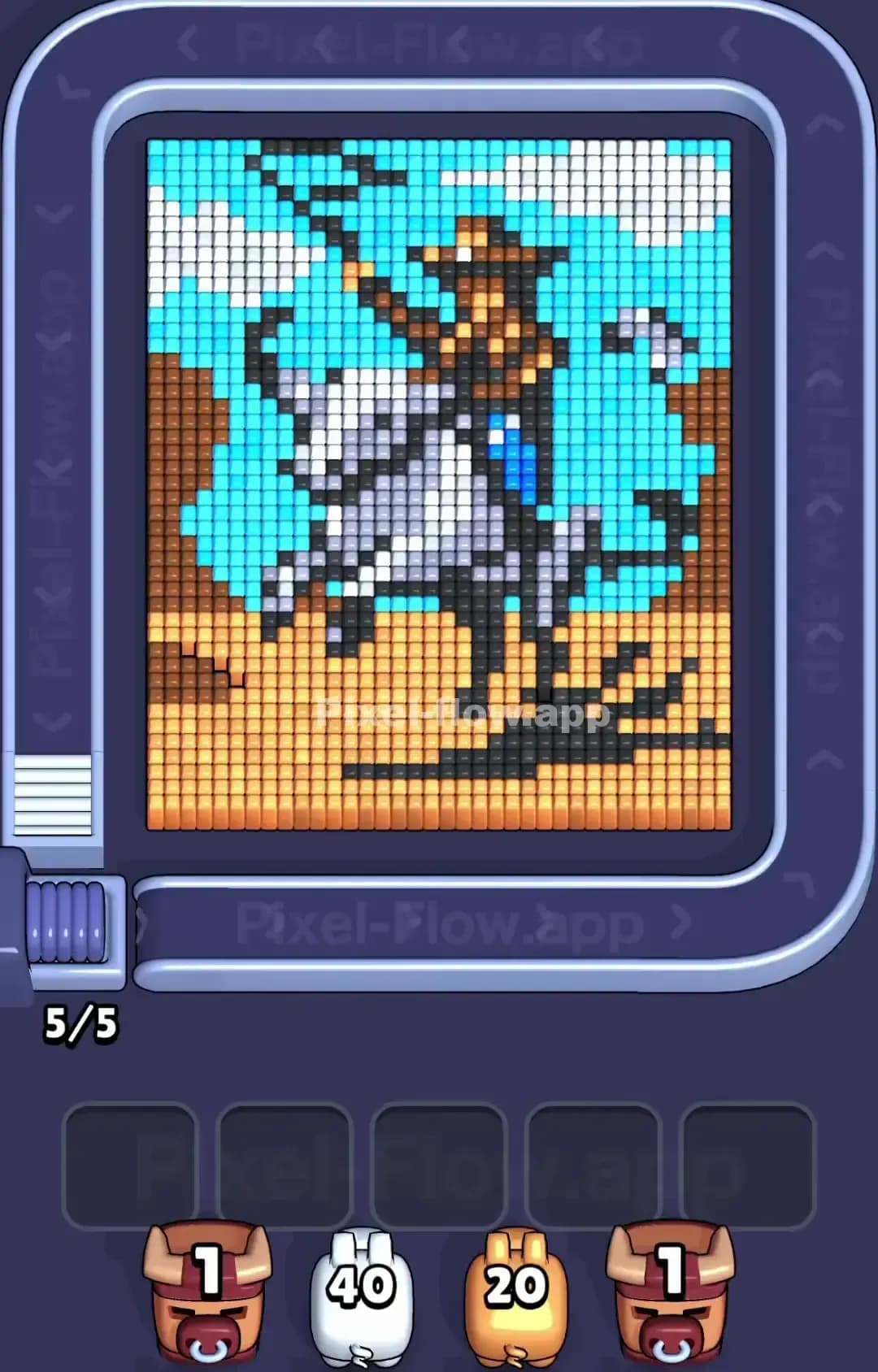 Pixel Flow Level 1456 Screenshot