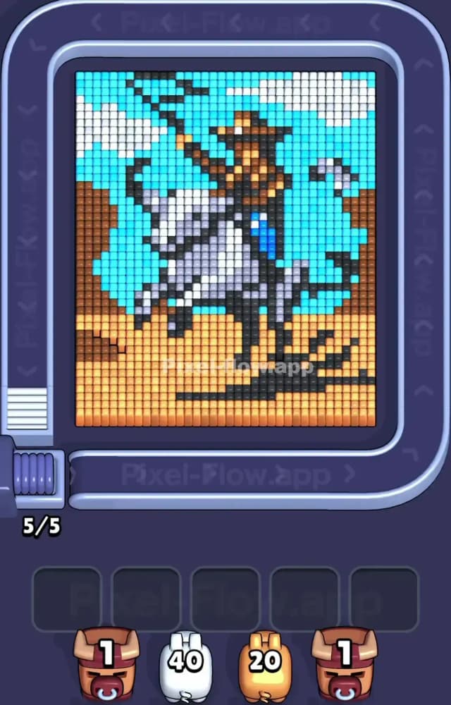 Pixel Flow Level 1456 Gameplay