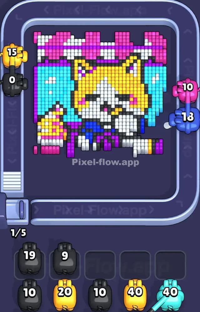 Pixel Flow Level 1466 Solution 1