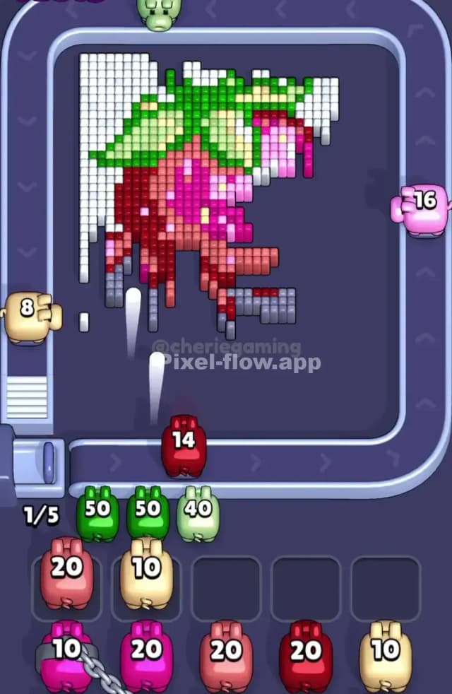 Pixel Flow Level 1742 Solution 2