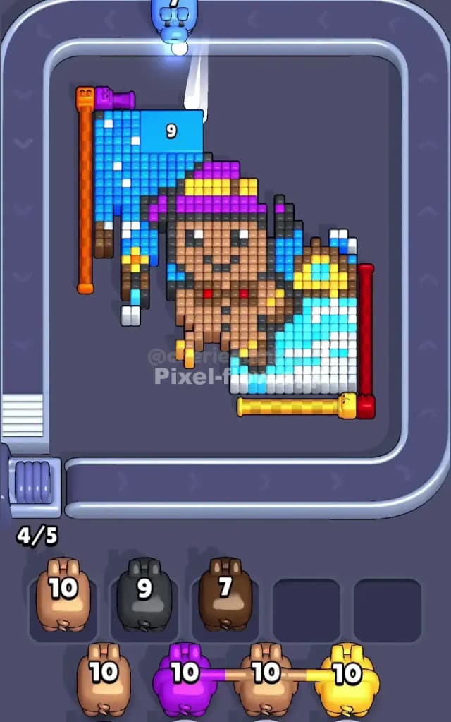 Pixel Flow Level 761 Solution 2