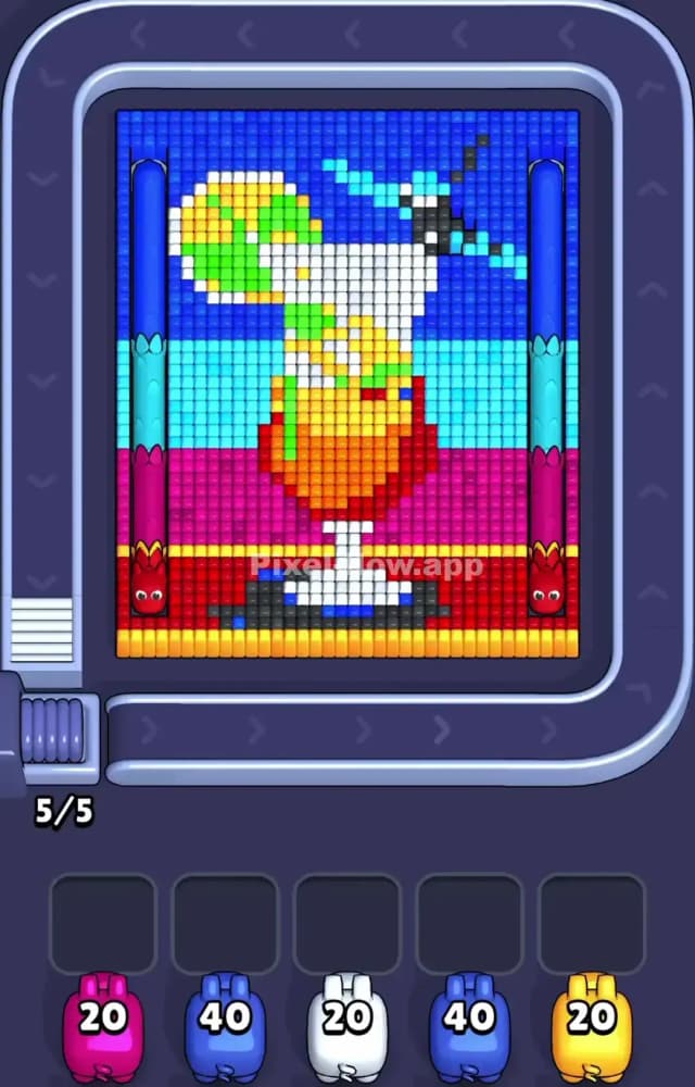 Pixel Flow Level 1294 Gameplay