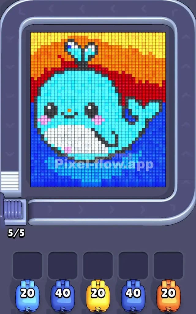 Pixel Flow Level 225 Gameplay