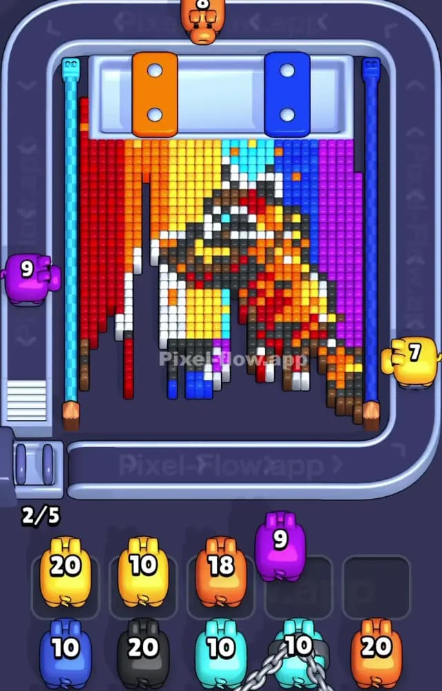 Pixel Flow Level 1447 Solution 1