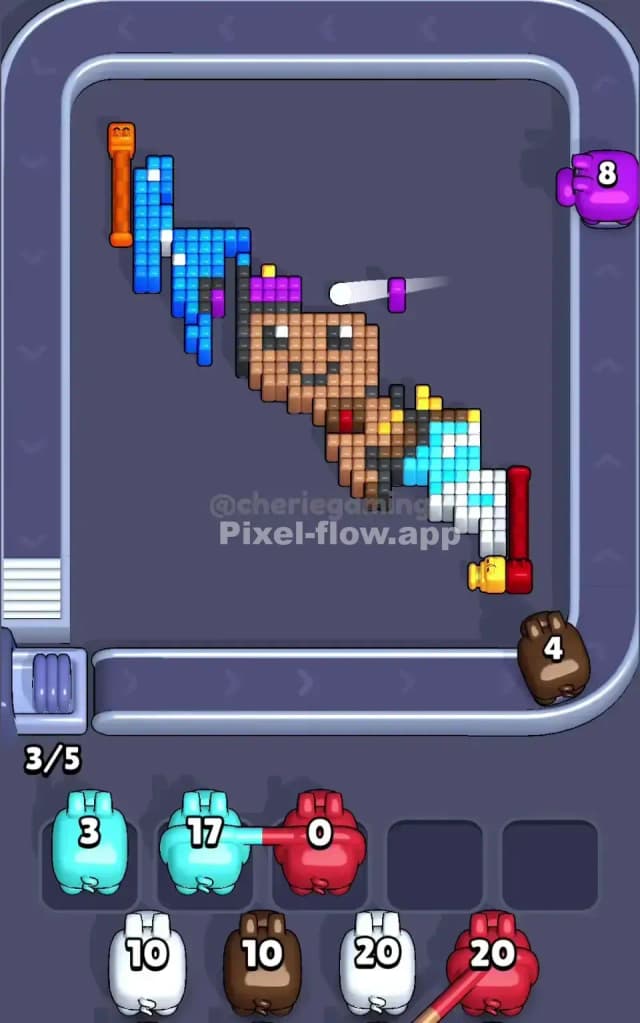 Pixel Flow Level 761 Solution 3
