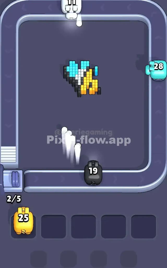 Pixel Flow Level 52 Solution 3