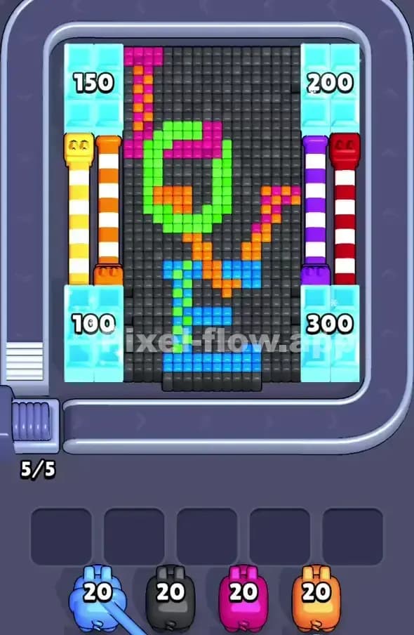 Pixel Flow Level 407 Gameplay