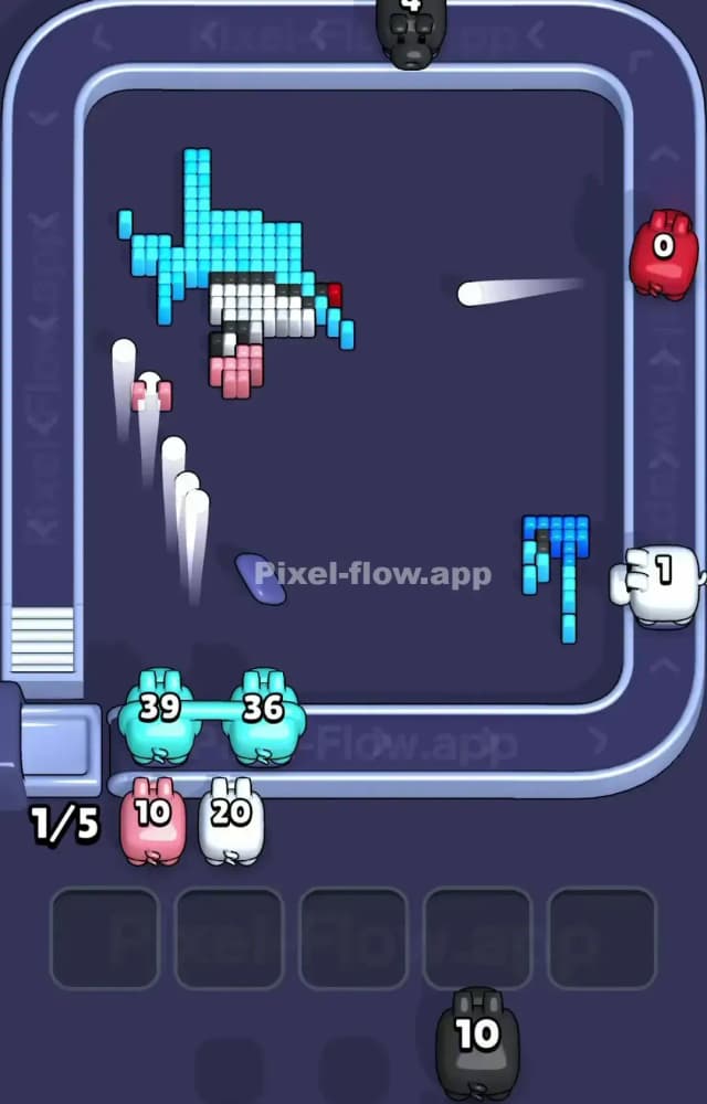 Pixel Flow Level 1206 Solution 3