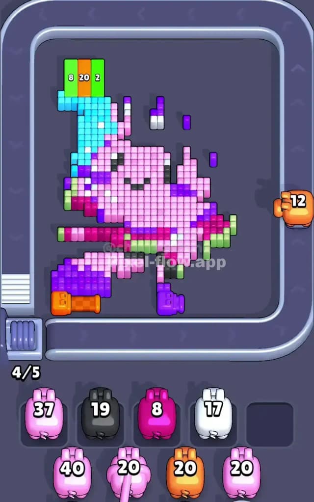 Pixel Flow Level 695 Solution 2