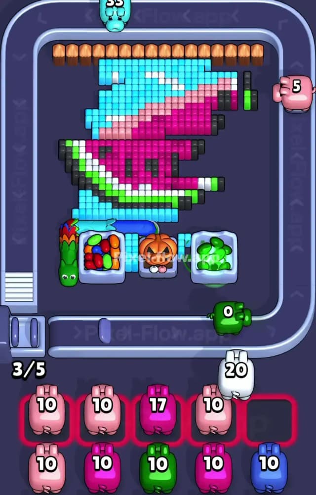Pixel Flow Level 1203 Solution 2