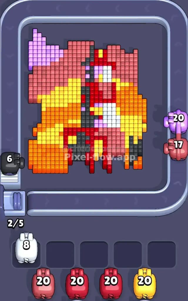 Pixel Flow Level 381 Solution 1