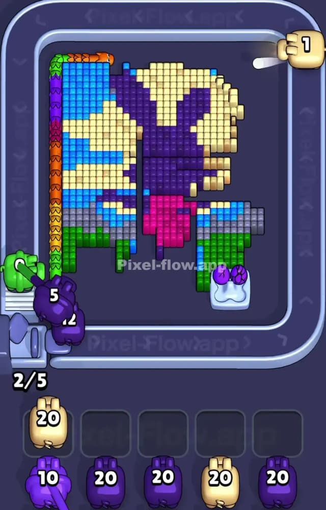 Pixel Flow Level 1393 Solution 2