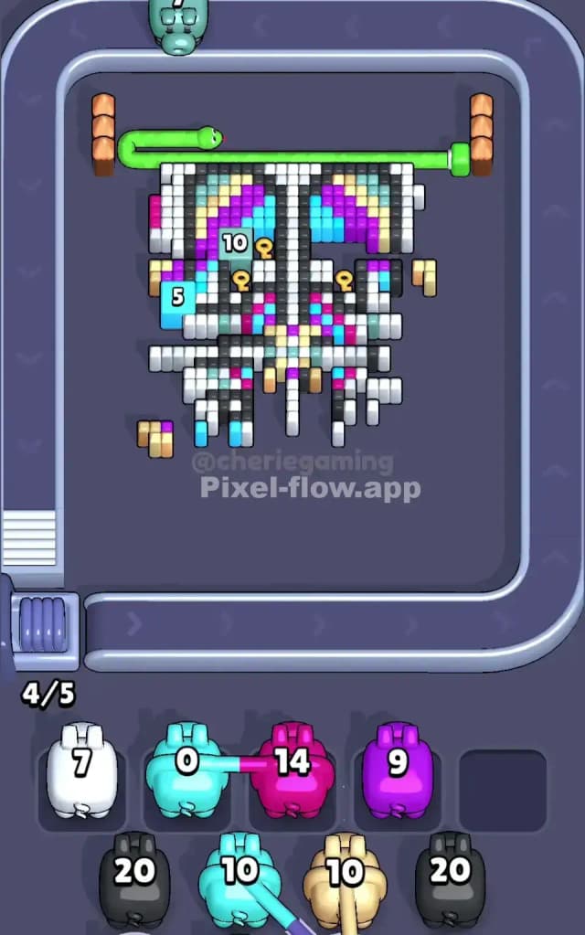 Pixel Flow Level 645 Solution 2