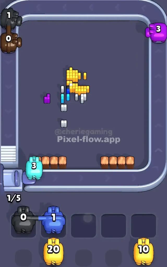 Pixel Flow Level 484 Solution 3