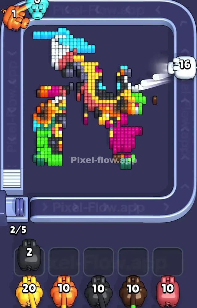 Pixel Flow Level 1577 Solution 2