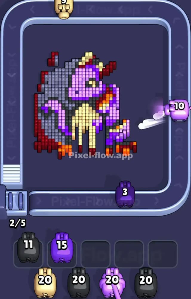 Pixel Flow Level 1327 Solution 2