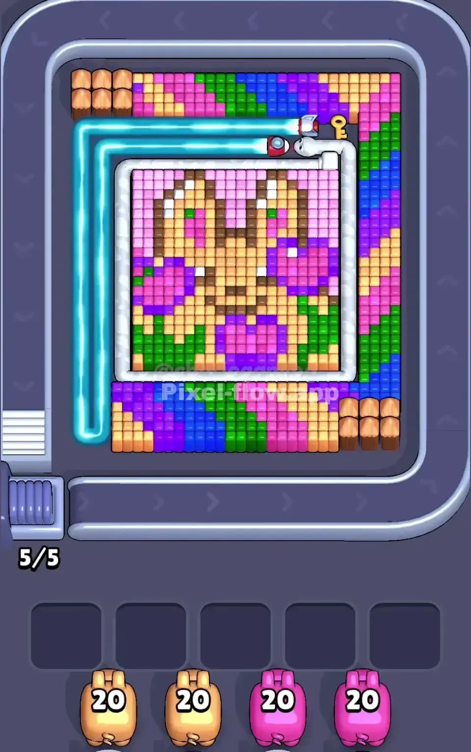 Pixel Flow Level 616 Screenshot