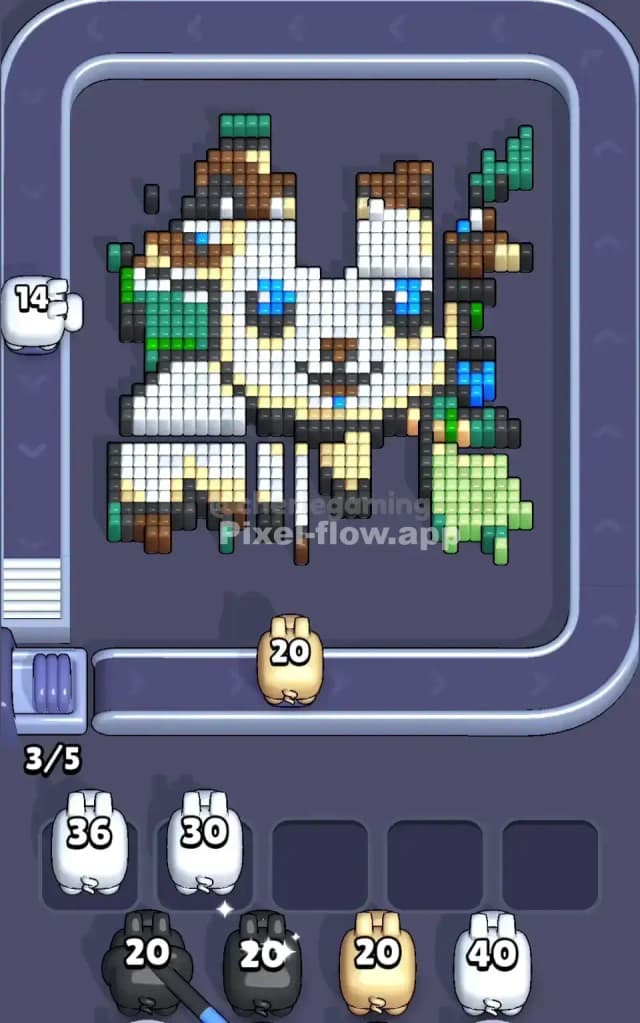 Pixel Flow Level 740 Solution 2