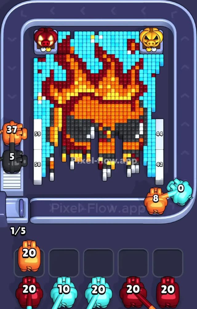 Pixel Flow Level 937 Solution 1