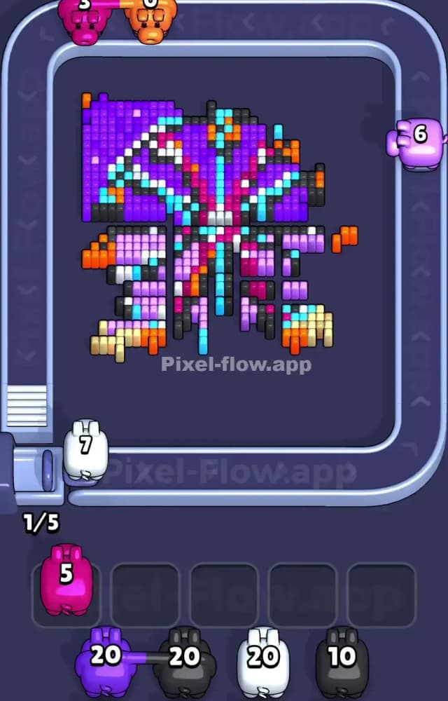 Pixel Flow Level 1008 Solution 2