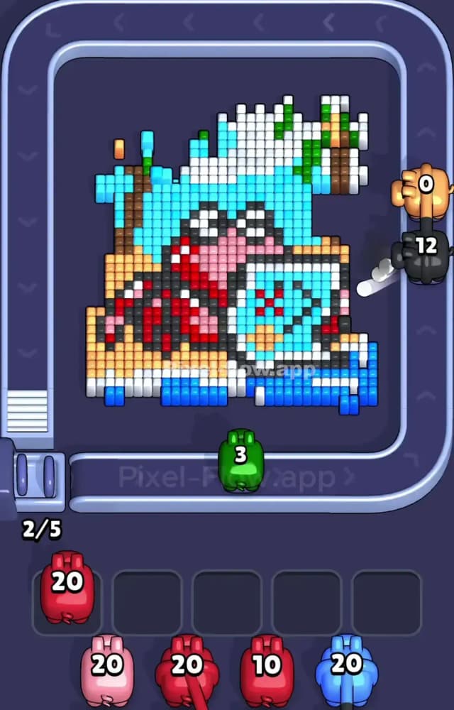 Pixel Flow Level 998 Solution 1