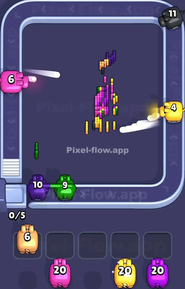 Pixel Flow Level 1037 Solution 3