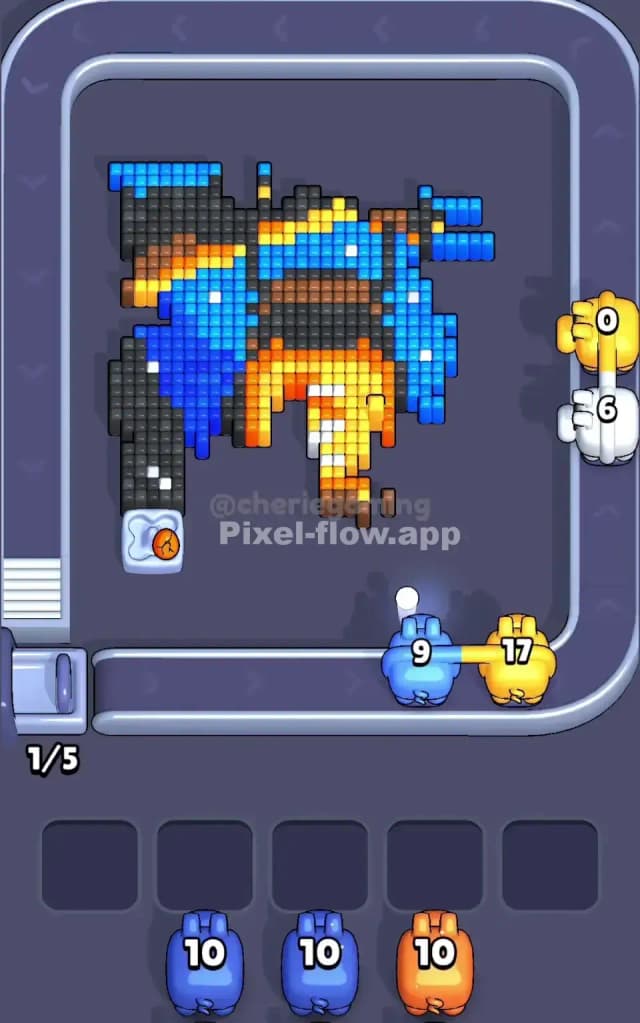 Pixel Flow Level 612 Solution 2