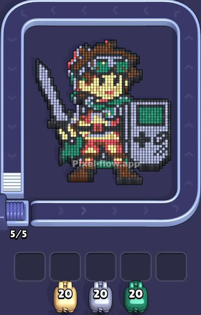 Pixel Flow Level 800 Gameplay