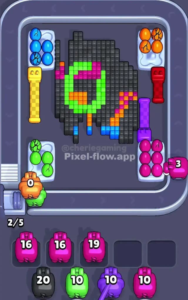 Pixel Flow Level 406 Solution 2