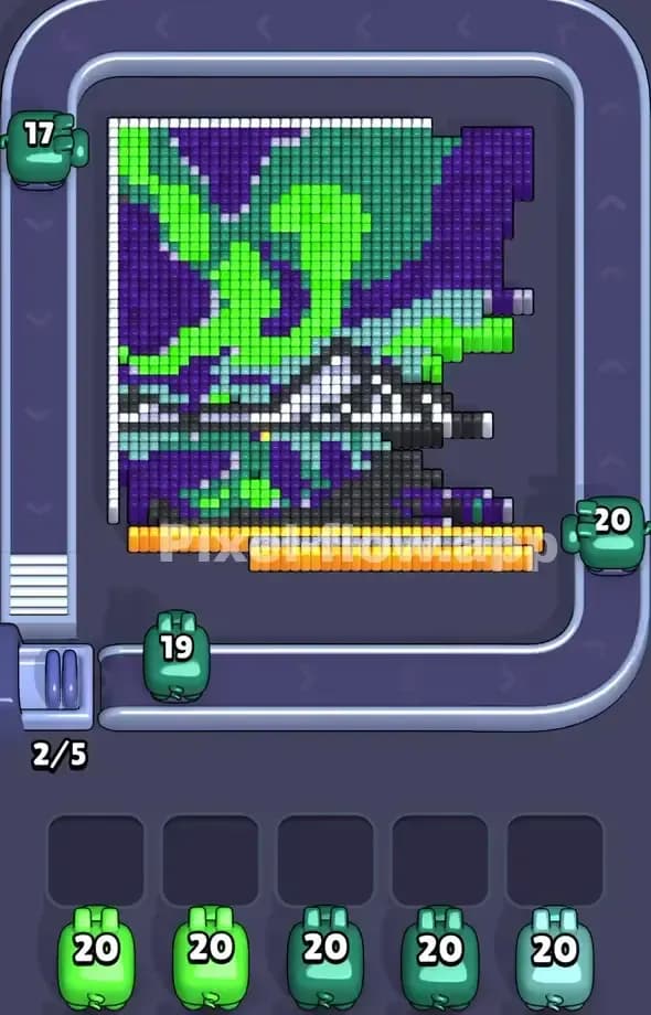 Pixel Flow Level 557 Solution 1