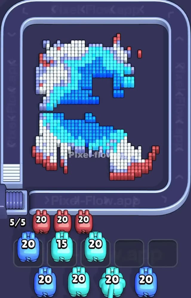 Pixel Flow Level 1177 Solution 2