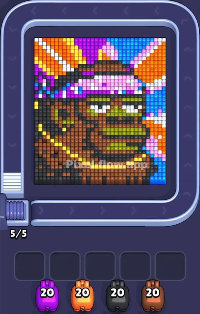 Pixel Flow Level 909 Gameplay