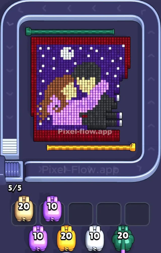 Pixel Flow Hugging Couple Level Solution 1